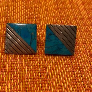 Sterling Silver Turquoise Post Earrings